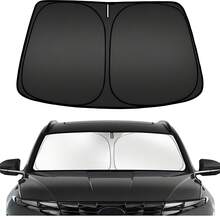 Foldable Sunshade, Front Windshield Sunshade, Blocks UV Rays And Keeps Car Interior Cool, Universal Thickened Sunshade For Car Interior Cooling, Suitable As Gift For Friends, Graduation Gift, Back To School Gift, Christmas Decoration, Valentine's Day Gift, Gift For Parents, Halloween, Thanksgiving, Personalized Gift, Birthday Gift, New Year Gift - A - View 2