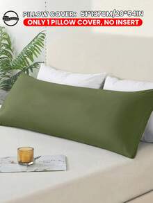 1 pieza Funda de almohada suave, funda de almohada larga, funda de almohada de tamaño estándar, cierre de sobre, resistente a las arrugas, resistente a la decoloración, resistente a las manchas, sin relleno de almohada, tamaño 20x54 pulgadas, 20x36 pulgadas, adecuado para decoración de primavera/verano, decoración de habitación, suministros de estudio - Multicolor - Ver 17