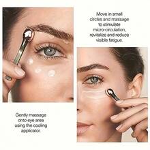 2PCS Stainless Steel Eye Massage Roller, Eye Care Tool, Beauty Skincare Tool, Relieve Puffiness And Dark Circles, Facial Massager, Cream Eye Cream Massage Roller, Ergonomic Grip - Multicolor - View 4