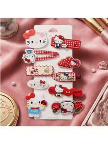 Sanrio Authorized Heltt Sweet Style Hair Clips, Multiple Cute Cartoon Character Designs, Suitable For Office Daily Styling, School Break Hair Arrangement And Daily Outings, Perfect Christmas And New Year Gift - Hair Clip - View 7