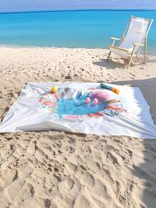 1 buah Alas Bermain Air Lipat untuk Anak, Alas Bermain Air Luar Ruangan 2-in-1, Alas Pantai & Kolam Renang Tahan Air dan Tahan Pasir - MultiWarna - View 3