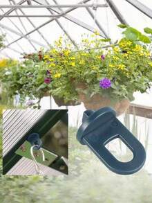 30Pcs/6Set Greenhouse Plant Fixing Clips With S-Hooks, Suitable For Hanging Plants Support, Indoor/Outdoor Gardens And Balconies, Potted Plants And Vines, Hanging Tools, Flower Pot Hanging Accessory, Plant Hooks And Hangers - Multicolor - View 8