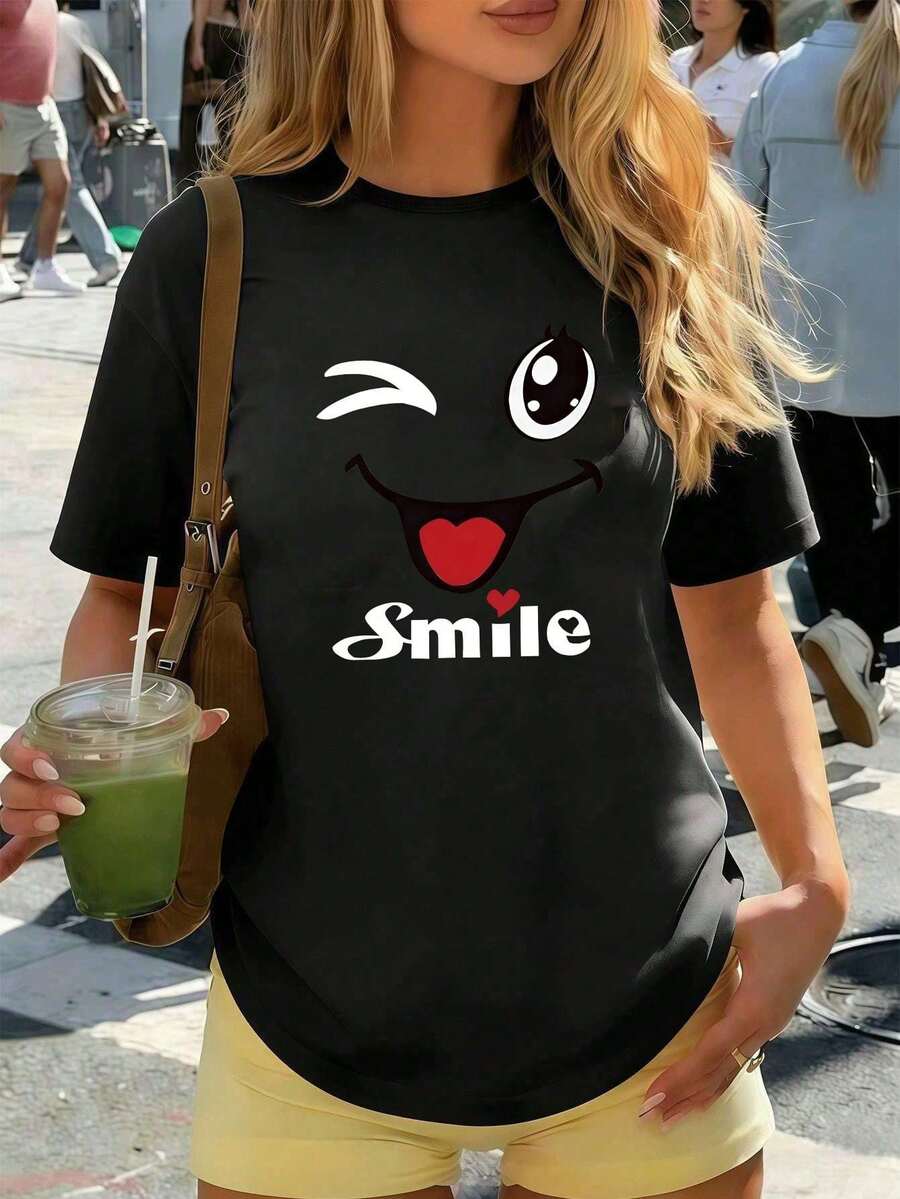Women T-Shirts - 黑色 - 查看 1