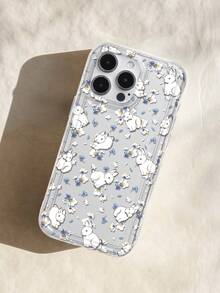 Étui de téléphone transparent avec imprimé mignon de lapin blanc et fleurs, compatible avec iPhone 13/15/16/17pro/17/14/17/15pro/15 Plus/15 Promax/7plus/8plus/X/Xs Max/Xr/11pro/12pro/13pro/14pro/12mini/13mini/11promax/12promax/13promax/14promax/14plus/17pro Max/17Air/6/6s Plus/7/8/16Pro/16plus/16promax/Se2 & compatible avec Samsung Galaxy/A54/A14/A12/A13/A15/A32/A33/A24/A52S/S20/S21/S22/S23/S24/S23Plus/S24ultra/S25/A33/A23/S26 - Multicolore - Voir 3