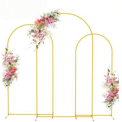 1 pièce Support d'arche en fer pour ballons de mariage, décoration de fond de mariage, style à clipser
