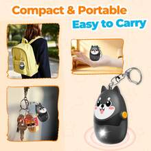 130dB Rechargeable Personal Alarm For Women With LED Light, Keychain For Women Cute Portable Pendant, Suitable For Women, Teenagers, And The Elderly - Color - View 10