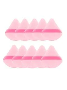 10 Peças Esponja de Pó Triangular de Veludo Mini Esponja de Maquiagem Facial Lavável Leve Ferramenta de Maquiagem Cosmética - Multicolorido - Visão 11