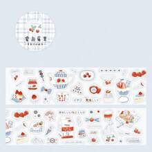 Roll Stickers Fresh Style Light Summer Green Apple Misty Island Berry Series Planner Stickers, Journal Decoration Base Collage Material Background Graffiti Stickers - Multicolor - View 13