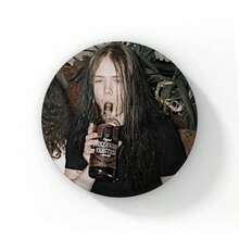 58mm Hot Rock Mayhem Band Soft Button Pin, Vintage Punk Style Badge, Bag Decoration Accessory, Fan Collectible, Gift For Friends - 58 mm - View 21