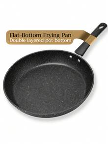 1pc Non-Stick Frying Pan, Premium Maifan Stone Coating, 4.7 Inch And 10 Inch Granite Flat Bottom Pan Set, Suitable For Induction And Gas Stoves, Heavy Duty Egg/Omelet/Steak Pan, Ideal For Stir-Frying And Grilling, Durable And Even Heating Kitchen Cookware, Perfect Gift - View 2