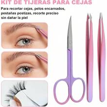 Kit Rizador de Pestaas 9 en 1 con Almohadillas de Recambio, Rizador de Pestaas Parcial, Herramientas de Maquillaje de Ojos, Pestaas Naturales de Larga Duracin - Morado + negro - Ver 6