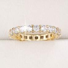 1pc Minimalist Polka Dot Design Cubic Zirconia Inlaid Women's Ring, Suitable For Daily Wear - Multicolor - View 16