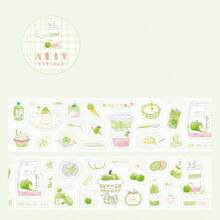 Roll Stickers Fresh Style Light Summer Green Apple Misty Island Berry Series Planner Stickers, Journal Decoration Base Collage Material Background Graffiti Stickers - Multicolor - View 12