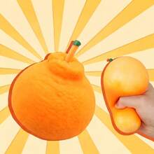 Realistisches Simulations-Hässliche-Orange-Squishy-Spielzeug - Zitrusfruchtform, langsame Rückfederung, superweiche Textur, neuartiges interessantes kreatives Stressabbau-Spielzeug, Ventilationswerkzeug für Erwachsene - Verschiedenfarbig - Übersicht 3