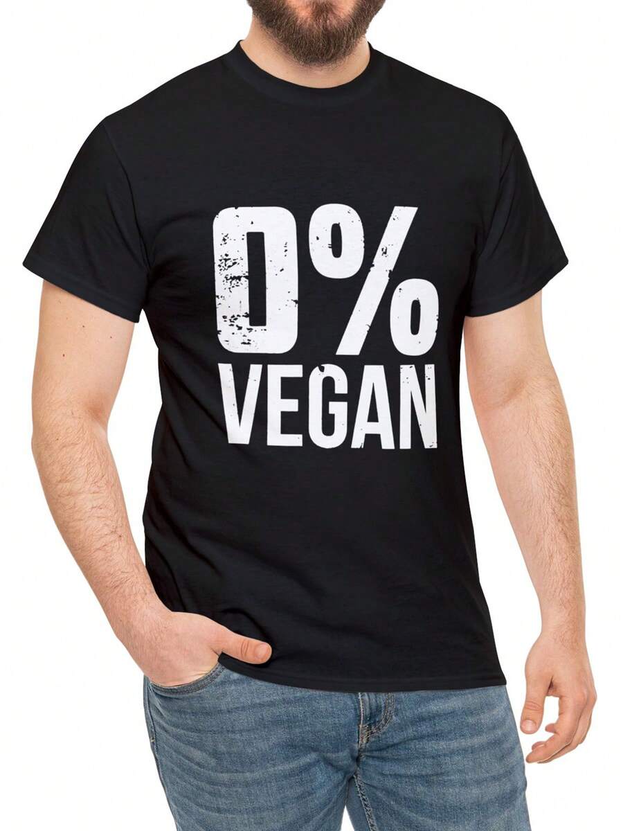 Men's Casual T Shirt| Patterned Round Neck Design,The Fabric Is Slightly Elastic,Very Suitable For Weekend Leisure,Sports And Eye-Catching Occasions. - 黑色 - 查看 1