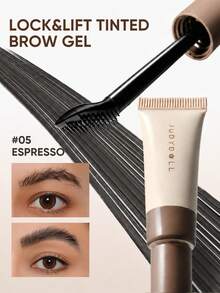 JUDYDOLL LOCK&LIFT Gel para Sobrancelha com Cor, Cabeça de Pincel Ultrafina, Longa Duração, Espessante, Sobrancelha Selvagem, Formato Natural e Cheio - #05 ESPRESSO - Visão 2