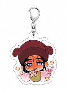 1 Peça Chaveiro de Palco com Formato Assimétrico, Acrílico, Fofo, Presente para Estudante, Mochila, Pingente de Anime Cartoon - Multicolorido - Visão 17