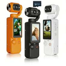 Portable Handheld Digital Camera, 1MP Resolution, 16x Digital Zoom, 4K Video Recording, 180° Rotating Lens, Built-In Flash, Night Shot Support, Auto Focus, Landscape/Portrait Mode, Equipped With 64GB SD Card, 2000mAh Battery - View 4