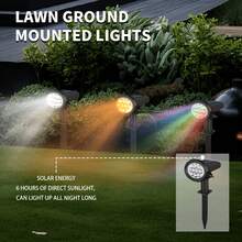 1/2PCS Solar Powered Outdoor Garden Lights With Light Sensor, 10 LED White/Warm/Colorful Light, Embedded Path Lawn Light, Multi-Function Detachable Wall Lamp, 3 Lighting Modes Safety Path Light, Outdoor Garden Decoration Solar Garden Light, Built-In Rechargeable Battery Solar Panel Charging Outdoor Camping Light, Suitable For Yard, Pathway - 10LED Wall Light/Lawn Light - View 9