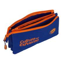 Triple Pencil Case Valencia Basket Club School Pencil Case With 3 Compartments With Zipper And Central Inner Pocket, Back To School - Triple - View 3