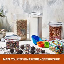 8 Airtight Storage Jars With Lids, Dishwasher, And Include Labels. Perfect For Organizing And Storing Grains In Your Kitchen Pantry. - 查看 3
