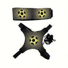 1pc Football Training Belt, Ball Control Trainer, Volleyball Spiking Trainer, Football Training Equipment - Yellow Printed Soccer Ball - View 4