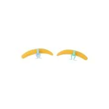 Separador de Pestaas, Aislador de Pestaas de Amplia Aplicacin Reutilizable de Buenos Efectos para Salones de Uas - Amarillo - Ver 3