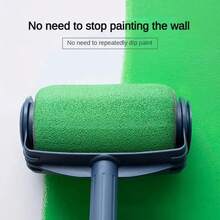1pc Self-Absorbing Large Paint Roller Brush - 6 Inch Fabric, Suitable For Wall And Wallpaper Painting - A - View 6