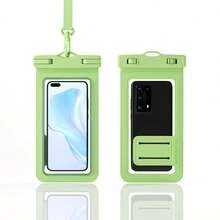 1pc Random Color Waterproof Phone Storage Bag, Transparent Phone Protective Case - Touchscreen Compatible Floating Diving Sealed Bag, Outdoor Rafting Diving Phone Storage Pouch - View 10