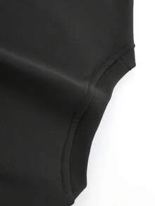 Nueva Camiseta para Hombre 2026: Sencilla, de color sólido, corte regular, con estampados de doble cara de Café y personajes de dibujos animados con unaáquina de café en la parte delante - Negro - Ver 2