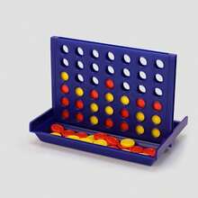 Small - Classic Board Game Four In A Row, Connect Four, Party Game, Fun Entertainment Game, Multiplayer Battle Game, Connect Game - Multicolor - View 5
