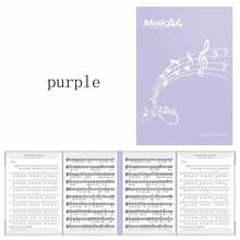 1件 A4尺寸 6頁連續顯示樂譜夾，表演夾，彩色，非常適合藝術作品展示和樂譜夾，返校季 - A4 - 查看 14