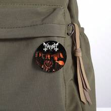 58mm Hot Rock Mayhem Band Soft Button Pin, Vintage Punk Style Badge, Bag Decoration Accessory, Fan Collectible, Gift For Friends - 58 mm - View 3