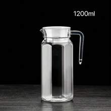 1pc Multi-Functional Heat-Resistant Cold Water Bottle - Storage Container For Hot Or Cold Drinks, Fridge Water Jug, Juice Container, Water Bottle, Iced Tea Pot Or Milk Pot, Suitable For Kitchen, Dining Room, Outdoor Camping - Multicolor - View 14