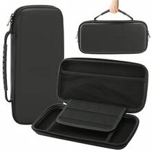 Switch 2 Portable Carrying Case, Travel Storage Box, Holds 10 Game Cartridges And Pockets, Black Protective Hard Shell Portable Bag Compatible With Switch 2 Console And Accessories - View 4