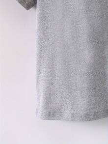 Children's Summer Short-Sleeved T-Shirt With 'SISTERS' Print - Grey - View 5