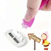 Bikini Area Women's Razor, 3-Layer Stainless Steel Safety Blades, Replaceable Razor Head, Suitable For Private Area, Underarm And Leg Hair Removal - Baby Pink - View 6