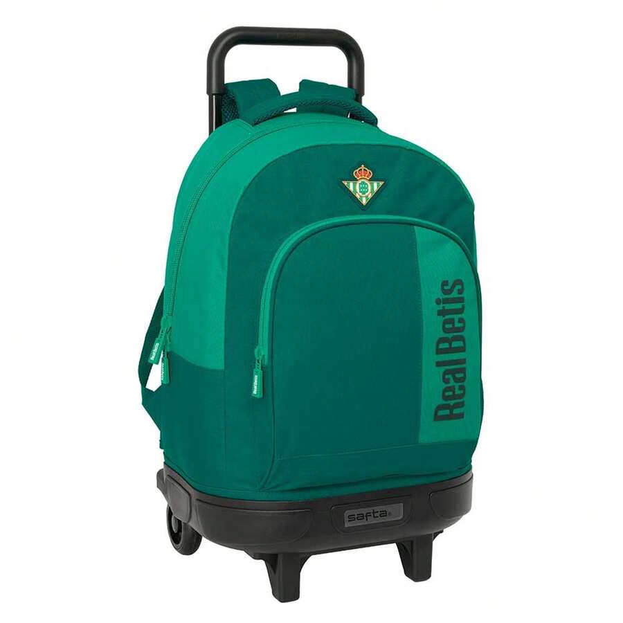 Real Betis Balompié | Betis Balompié Kindergarten School Backpack, Adaptable To Trolley (Without Trolley), Water-Resistant, Official License, 2 Large Compartments - Roda (4) - View 1