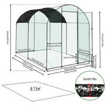 BingoPaw Large Metal Chicken Run Coop Walk-In Poultry Duck Pen Garden With Waterproof Cover - View 6