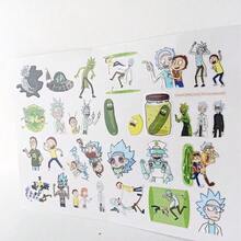 Warner Bros 50張 Rick and Morty 角色剪紙貼紙,動漫人物與場景貼紙系列,DIY手機、車輛與水壺裝飾配件,完美粉絲周邊,可愛派對小禮與動畫收藏家驚喜禮物 - 彩色 - 查看 2