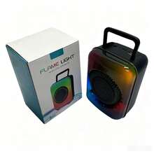 New 3-Inch Portable Outdoor RGB Flame Lamp With High Face Value And Bluetooth Sound For Ambient Feeling - A - View 2