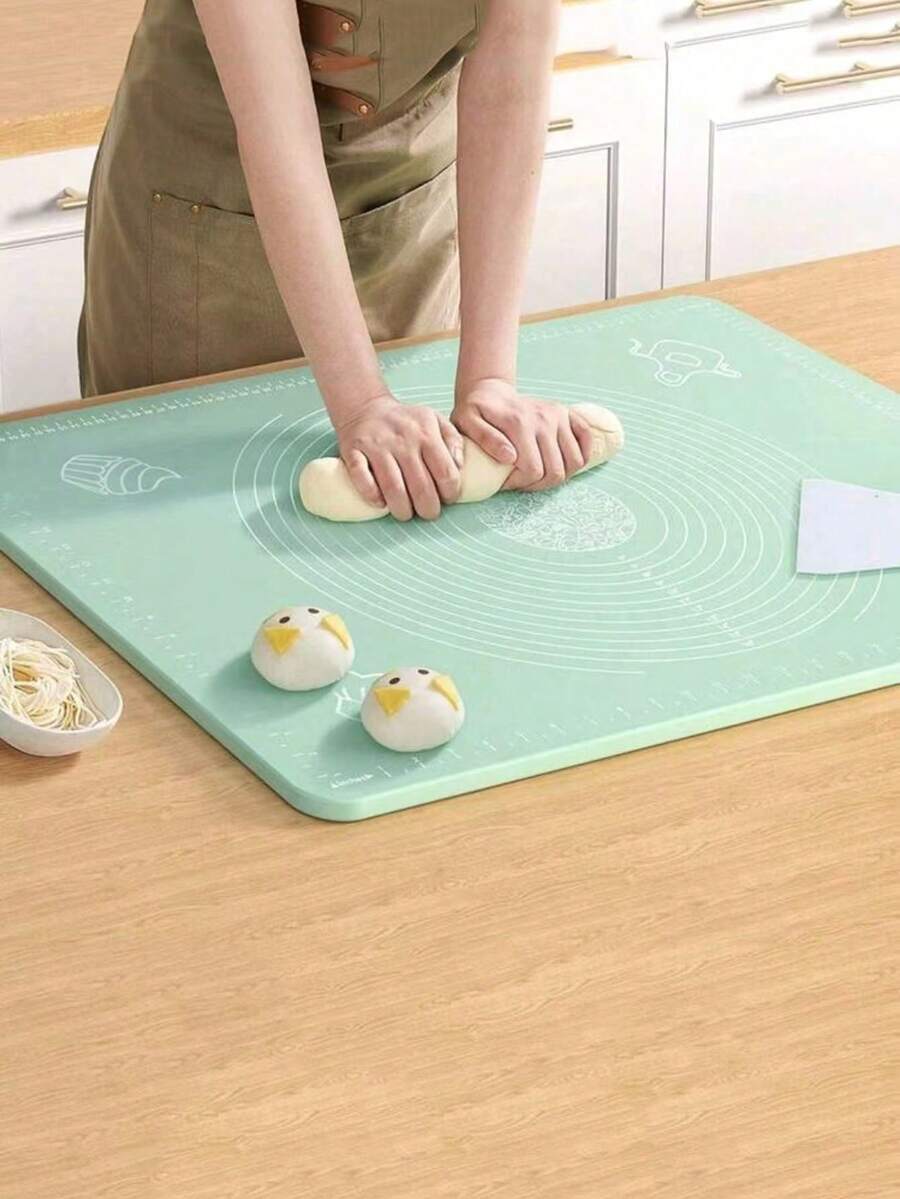 Non-Slip Silicone Baking Mat, Rolling Mat, Pie Crust Mat - Essential Baking & Cooking Tool, Kitchen Baking Accessory, Home Kitchen Appliance Accessory, Small Tool, Christmas Kitchen Supplies