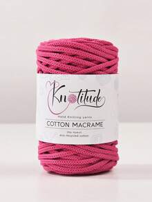 1 Solid Color Cotton Weaving Thread, 4mm And 50m Soft Crochet Hooks, Suitable For DIY Plant Hangers, Bags, And Home Decoration - Multicolor - View 18