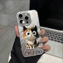 1 pieza Funda con borde TPU suave + respaldo PC+PET, marco de cámara transparente, respaldo con degradado tipo pluma, bordes blandos antiimpactos, diseño único y alta apariencia, compatible con iPhone y Galaxy, versátil para todo look, antiarañazos y tacto cómodo MXYSK779 - YSK-XYM-MXYSK779 - Ver 3
