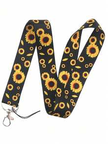 1pc Sunflower Pattern Long Neck Lanyard, Suitable For Doctors, Nurses, Students, Teachers ID Badge Lanyard, Can Be Used As A Gift Or For Daily Use - Multicolor - View 8