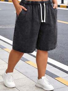 Ladies Casual Beach Shorts, Stylish, Simple And Casual Joker Shorts, Suitable For Daily Leisure Travel And Holiday Activities. - 黑色 - 查看 5