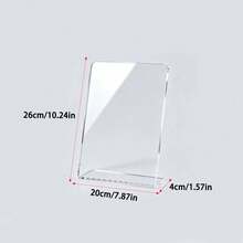 2/4Pcs, 15x16/20x26cm, Clear/Black, 3mm Thickened Acrylic, Dry Erase Writing Board, Mini Whiteboard, Wipeable Reusable Easy Clean, Freestanding, Table Sign, Restaurant, Office, Shop, Wedding, Party, Menu Holder, Message Board, Graduation, Home Decor - Notice Board - View 16