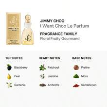 I Want Choo Le Parfum By Jimmy Choo Parfum 4.5ml/0.15oz Mini Splash Perfume Women - Long-Lasting Fragrance With Pear, Golden Gardenia & Praline | Luxury Designer Brand Pocket Miniature | Premium Authentic Formula Sexy Elegant Gift - 濃烈香調 - 查看 2