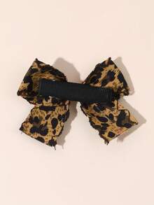 10pcs/2pcs Multicolor Leopard Print Polka Dot Bow Hair Clips, Fabric Versatile Barrettes, Suitable Hair Accessories Gift For Girls Teens Daily&School Wear - Multicolor - View 6