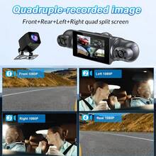 360° 4 Channel 1080P HD WiFi Car Dash Cam Front And Rear Left Right Car Camera - A - View 2